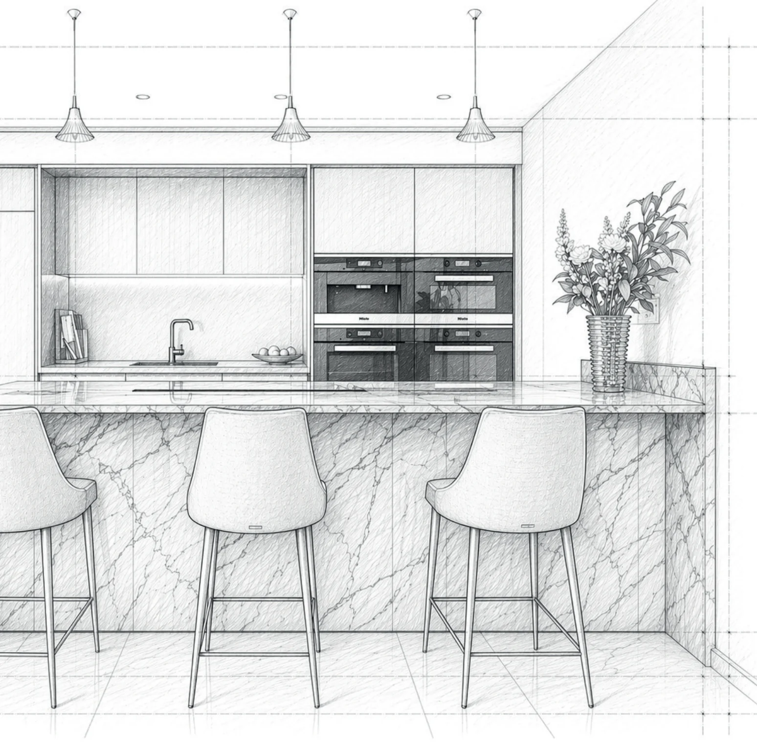 Kitchens: bespoke interior, materials and joinery , catalogue page 7, image 1