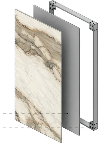 Tansley Farm: kitchen construction and material detail , catalogue page 47, image 2
